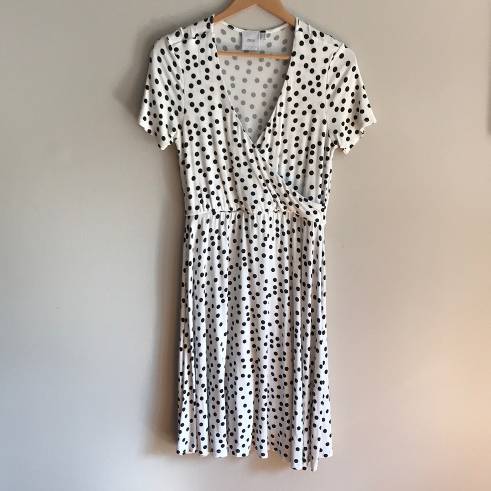 Maternity -ASOS white with black polka dots